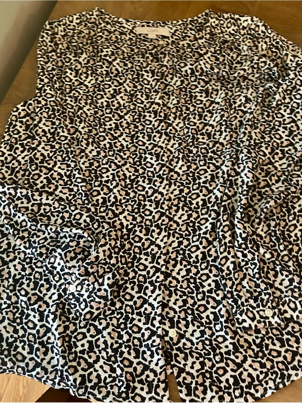 Loft Leopard print blouse
